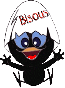 Gif animé Caliméro bisou